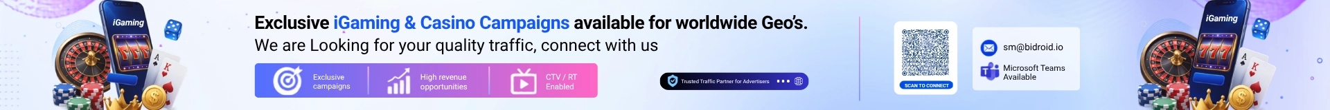 Sticky footer sponsored banner on AdFusionZ
