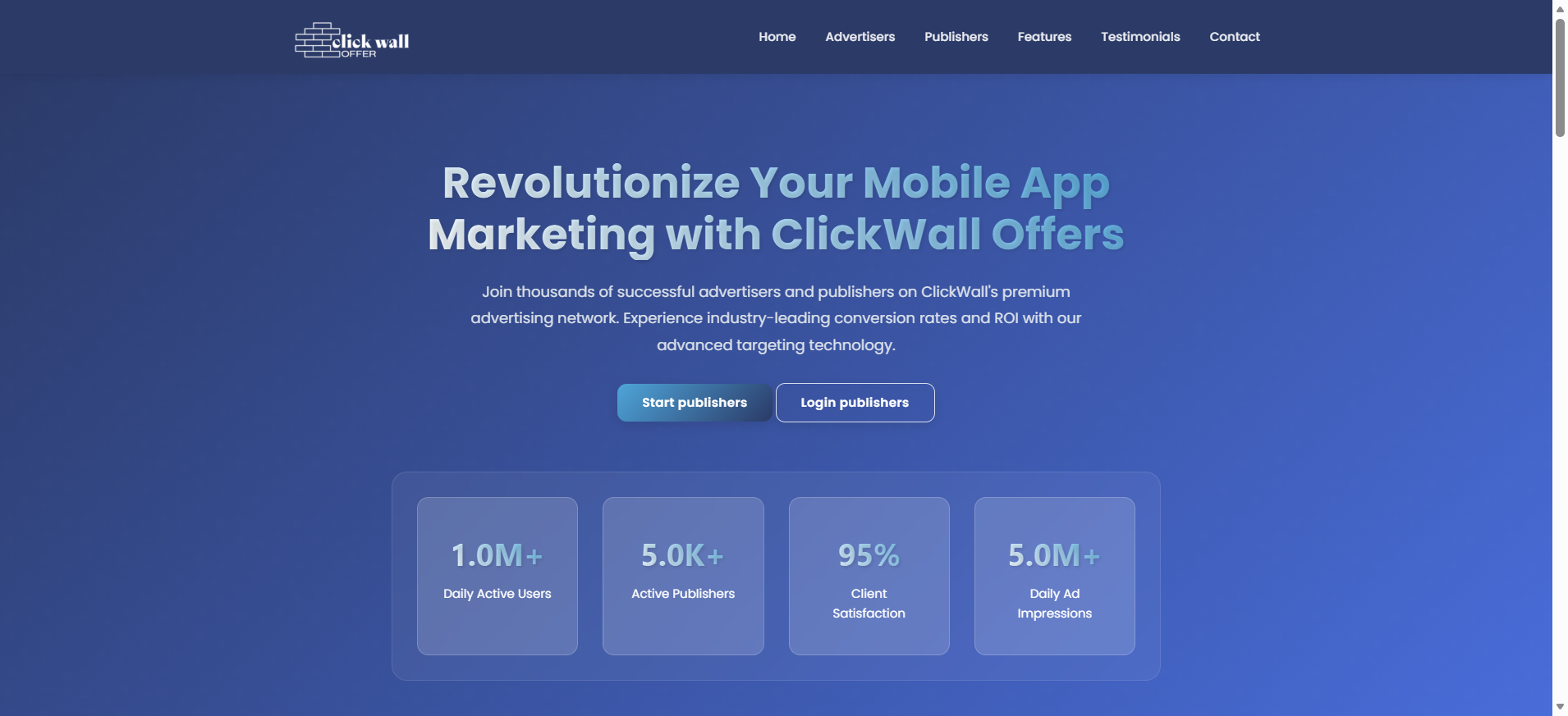 Clickwall Dashboard