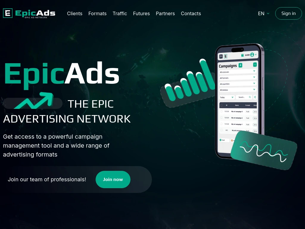 EpicAds.Net Dashboard