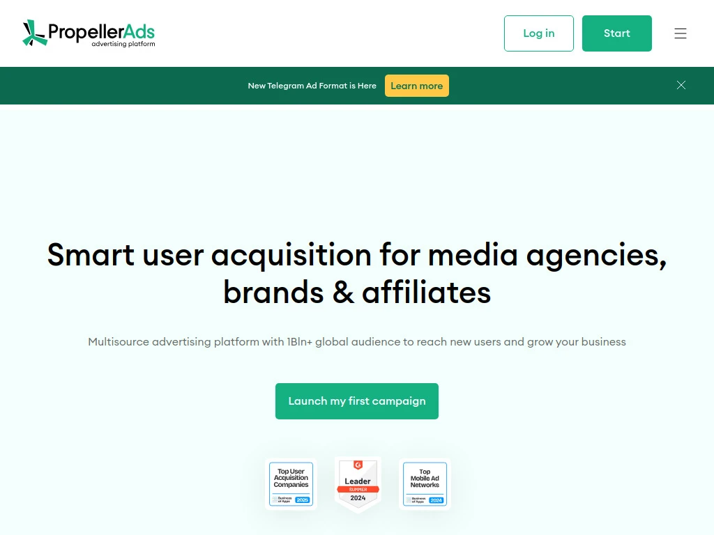 PropellerAds Dashboard