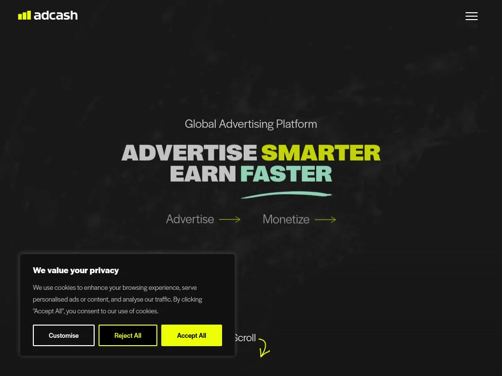 Adcash Dashboard